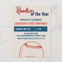 Rookie of the Year 1st Baseball Birthday Party