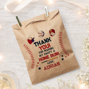Rookie of the Year 1st Birthday Baseball Favour Bags