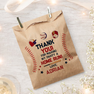 Rookie of the Year 1st Birthday Baseball Favour Bags