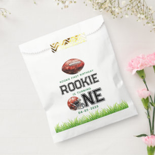 Rookie of the Year 1st Birthday Football Boy's Favour Bags