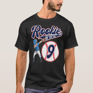 Rookie Of The Year 9th Birthday Boys Kids Born 20 T-Shirt