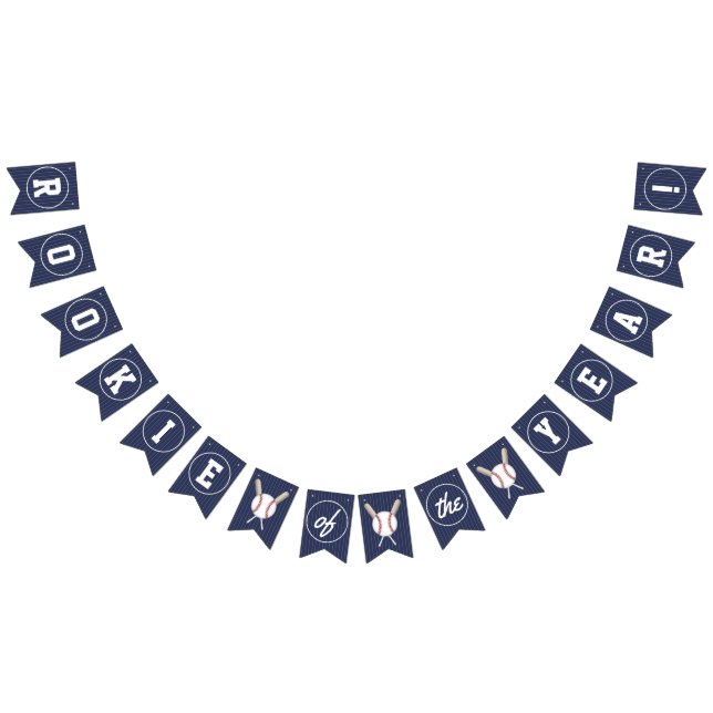 Rookie of the year banner baseball themed (All)