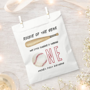 Rookie of the Year Baseball 1st Birthday Party Favour Bags