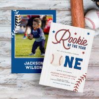 Rookie of the Year Baseball 1st Birthday Party