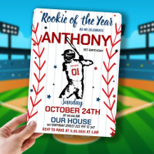 Rookie Of The Year | Baseball 1ST Birthday Party