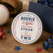 Rookie of the Year Baseball 2nd Birthday Kids