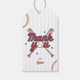 Rookie of the Year Baseball Birthday Favour Gift Tags