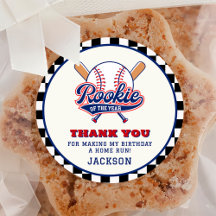 Rookie Of The Year Baseball Custom Birthday Party
