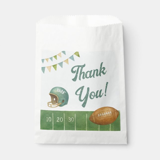 Rookie of the Year Football  Favour Bags (Front)