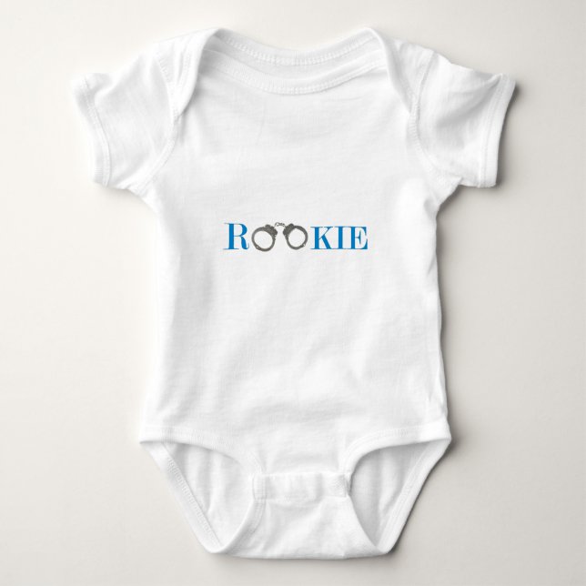 Rookie Police In Training Future Baby Bodysuit (Front)
