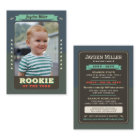 Rookie Year Baseball 1st Birthday Trading Card
