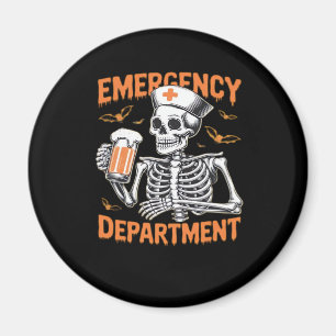 Room 2 Sided Emergency Department Halloween Nurse Magnet