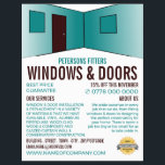 Room Design, Window & Door Fitter Company Flyer<br><div class="desc">Room Design,  Window & Door Fitter Company Advertising Flyer by The Business Card Store.</div>