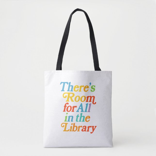 Room for all in the library tote bag (Front)