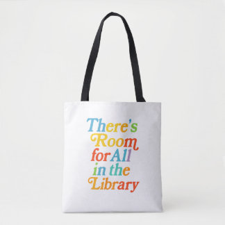 Room for everyone in the library tote bag