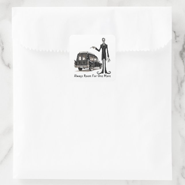 Room For One More Square Sticker (Bag)