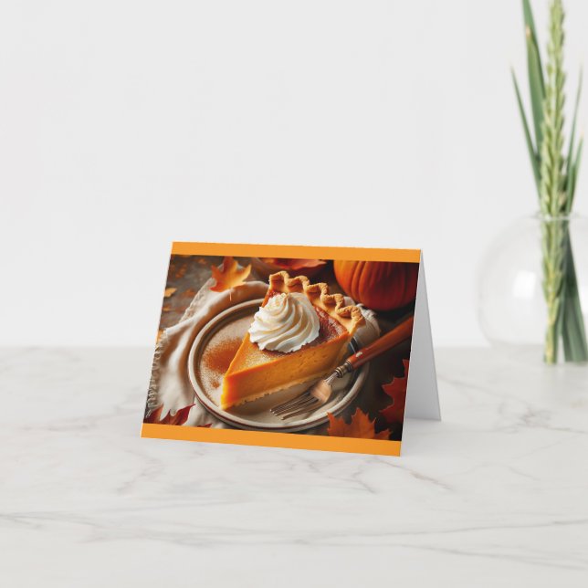 Room For Pie Thanksgiving Holiday Card (Front)