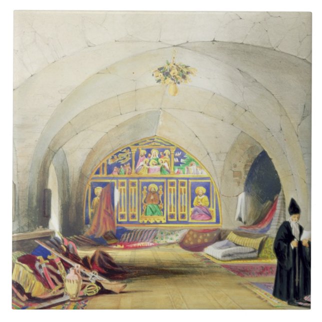 Room in an Armenian Convent, in Jerusalem (colour Tile (Front)