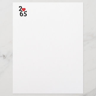 Room Number 256 in Custom Letterhead