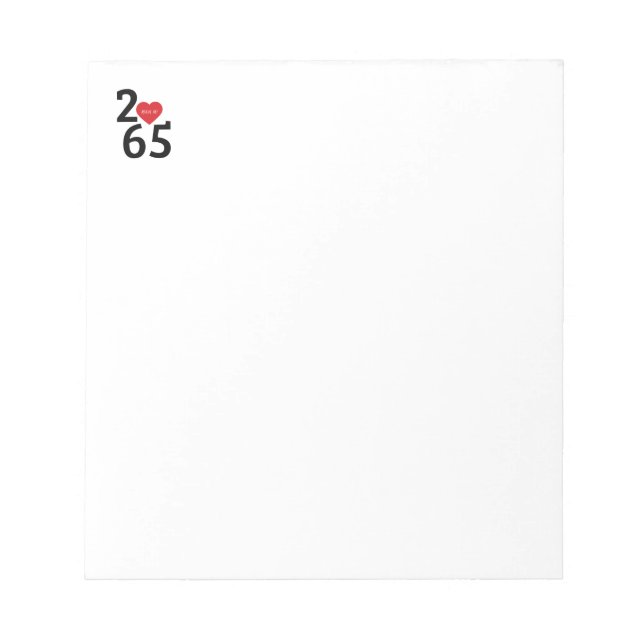 Room Number 256 in   Notepad (Front)