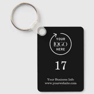 Room Number   Black Business Modern  Key Ring