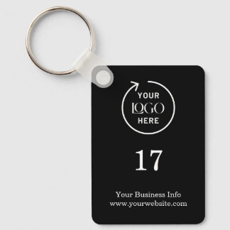 Room Number | Black Business Modern Key Ring