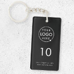 Room Number | Black Hospitality Business Modern<br><div class="desc">A simple custom black business template in a modern minimalist style which can be easily updated with your company logo, room number and text. The perfect design for a hotel, motel, guest house, bed and breakfast, hospitality setting or to label the keys in your office building. The pIf you need...</div>