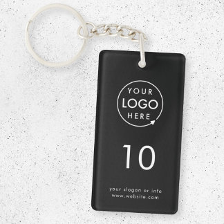 Room Number | Black Hospitality Business Modern Key Ring
