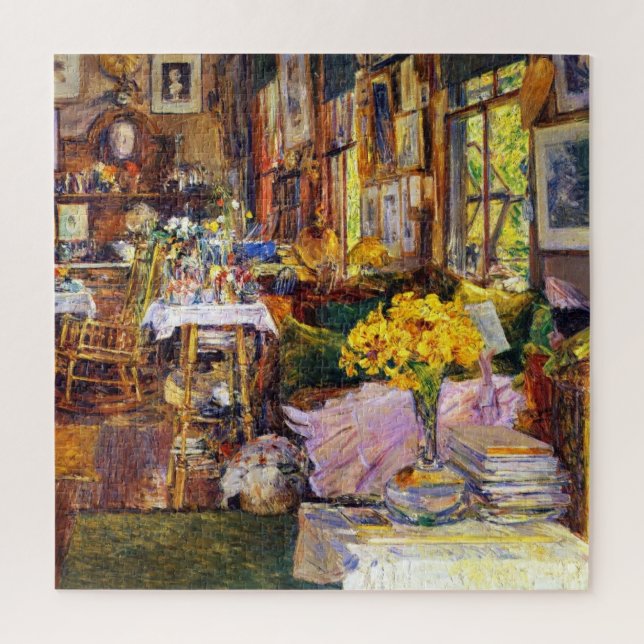 Room of Flowers by Frederick Childe Hassam Jigsaw Puzzle (Vertical)