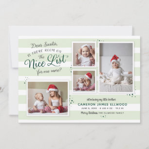 Room on the Nice List Christmas Birth Announcement