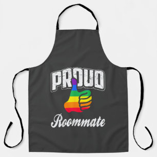 Roommate Gay Pride Apron