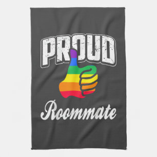 Roommate Gay Pride Tea Towel