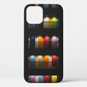 ROOMS WITH ASSORTED-COLOR DOORS iPhone 12 CASE