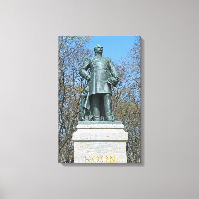 Roon Statue in Berlin Canvas Print (Front)