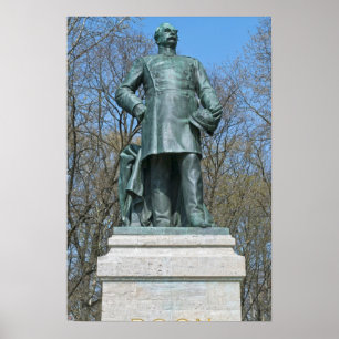 Roon Statue in Berlin Poster