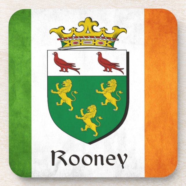 Rooney Irish Flag Coaster (Front)