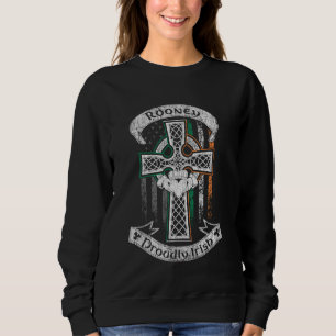 Rooney surname family Irish Americans flag Ireland Sweatshirt
