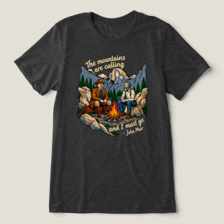 Roosevelt and Muir Yosemite Calling Tri-Blend Shirt