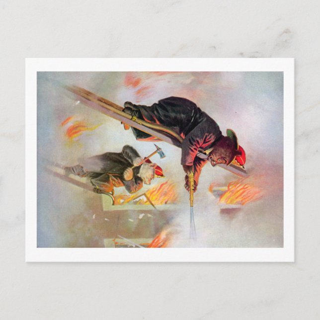 Roosevelt Bear Firefighters Postcard (Front)