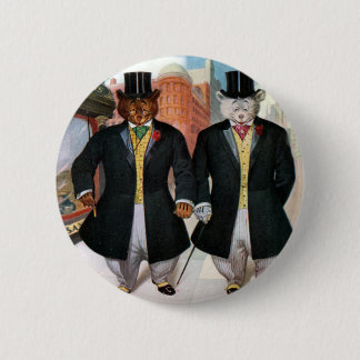 Roosevelt Bears On the Town In New York 6 Cm Round Badge