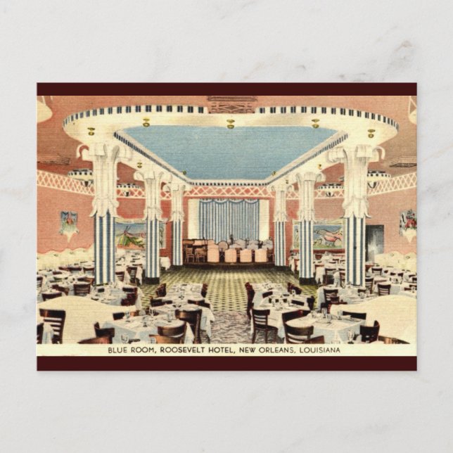 Roosevelt Hotel New Orleans LA Vintage Postcard (Front)