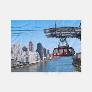 Roosevelt Island Tram Fleece Blanket