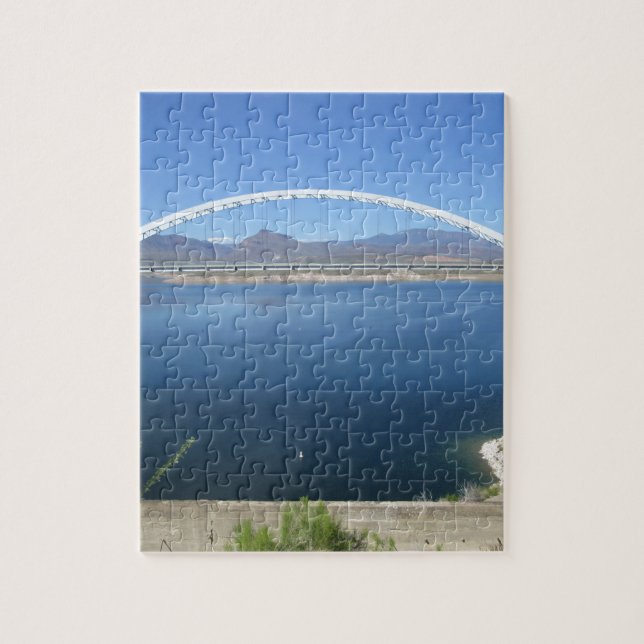 Roosevelt Lake Arch Bridge Jigsaw Puzzle (Vertical)