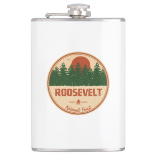 Roosevelt National Forest Hip Flask