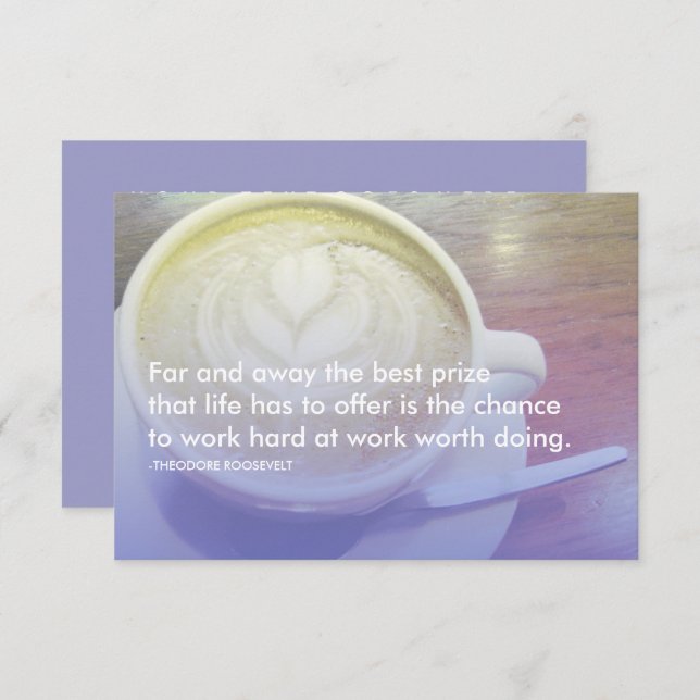 roosevelt success quote invitation (Front/Back)