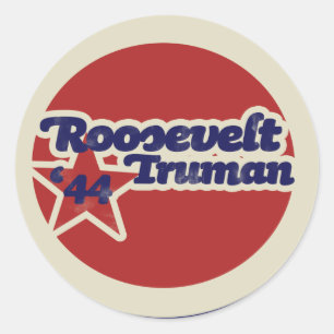 Roosevelt Truman 44 Classic Round Sticker