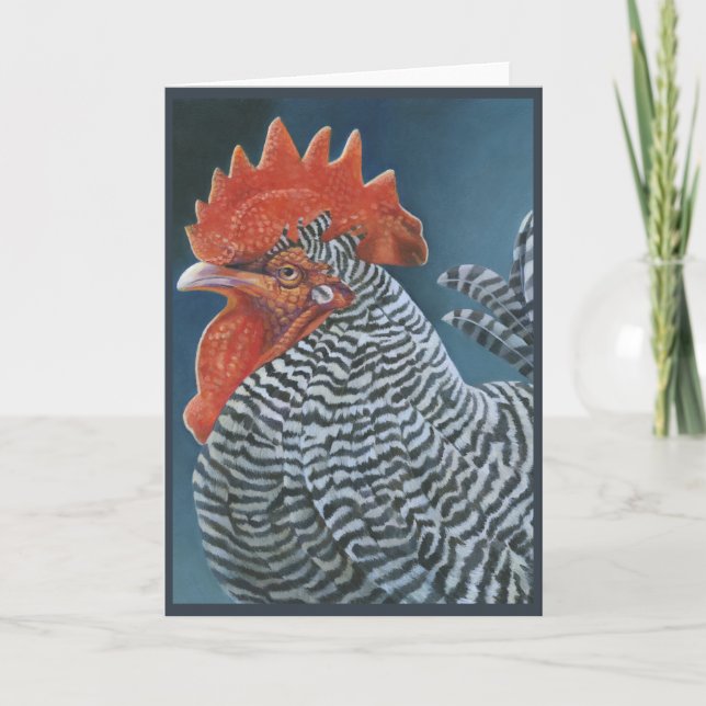 "Rooster 2" Greeting Card (Front)