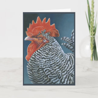 "Rooster 2" Greeting Card