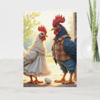 Rooster and Hen Birthday Humour