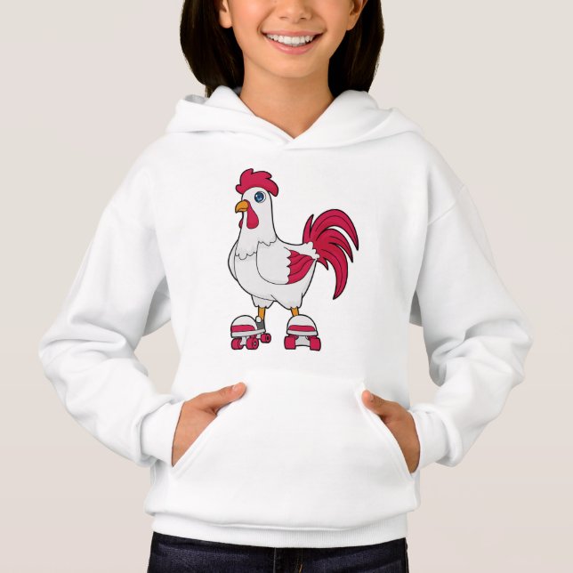 Rooster at Inline skating with Roller skates (Front)